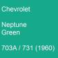 Preview: Chevrolet, Neptune Green, 703A / 731 (1960).